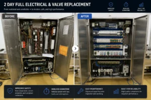 full electrical valve replacement